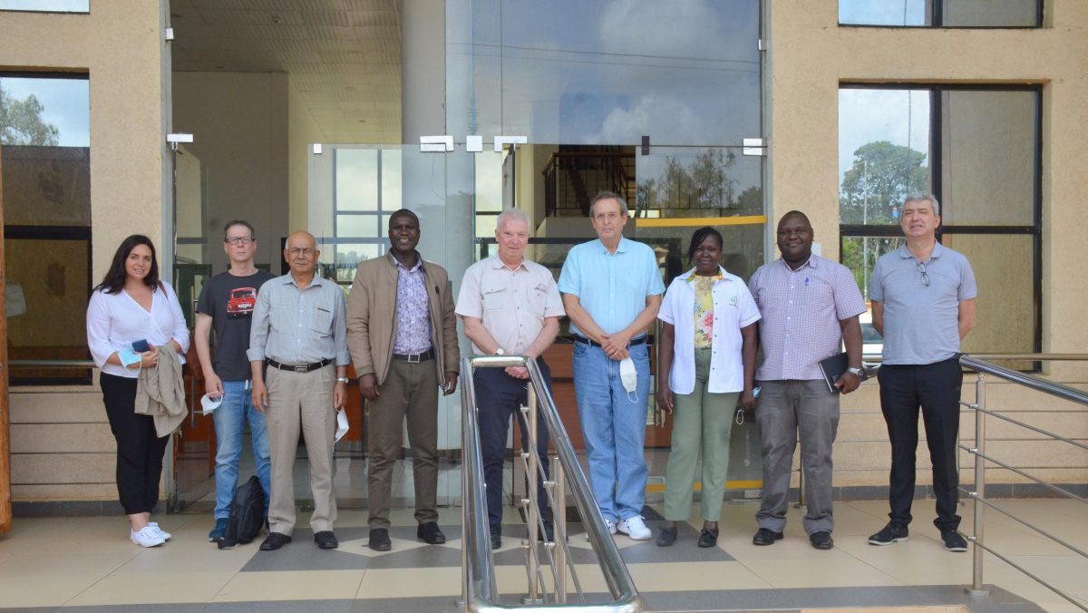 DR. LAWRENCE BANKS, DG ICGEB, PAID A COURTESY CALL TO PROF WALTER OYAWA, DG NACOSTI