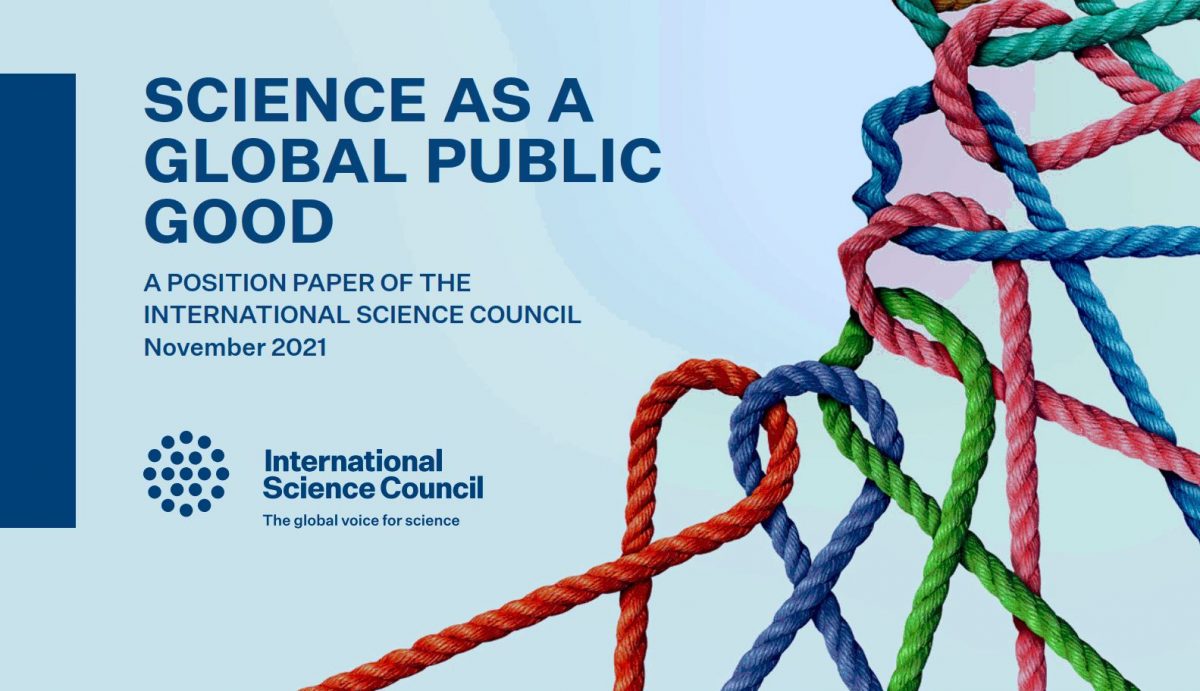 SCIENCE AS A GLOBAL PUBLIC GOOD